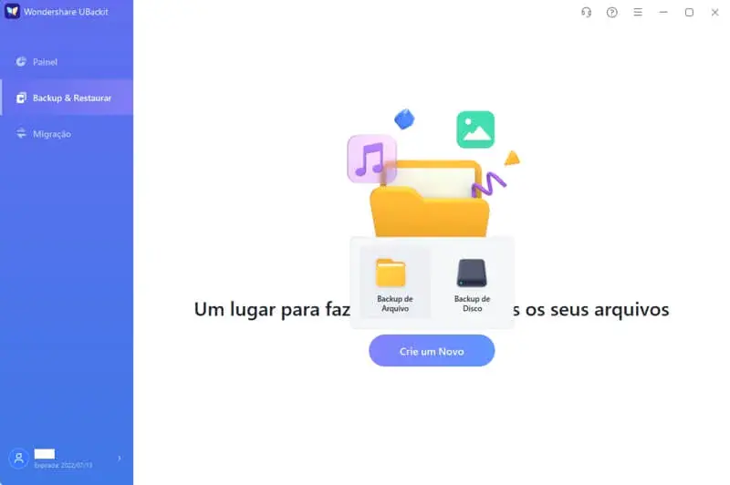 Wondershare UBackit e backups