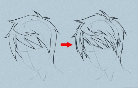 Como desenhar cabelo de anime fácil, fácil