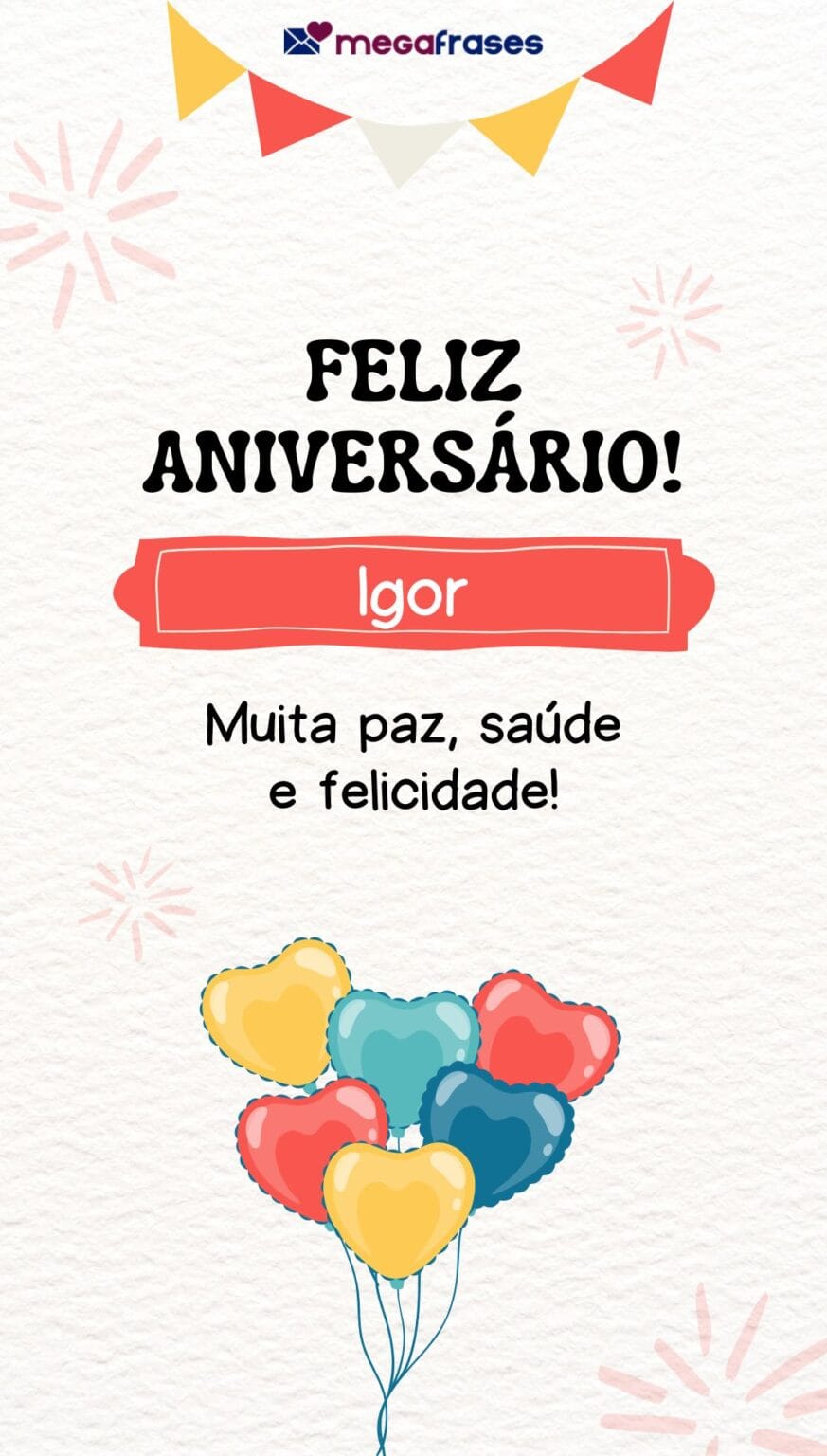 Mensagens de feliz aniversário para Igor parabens igor