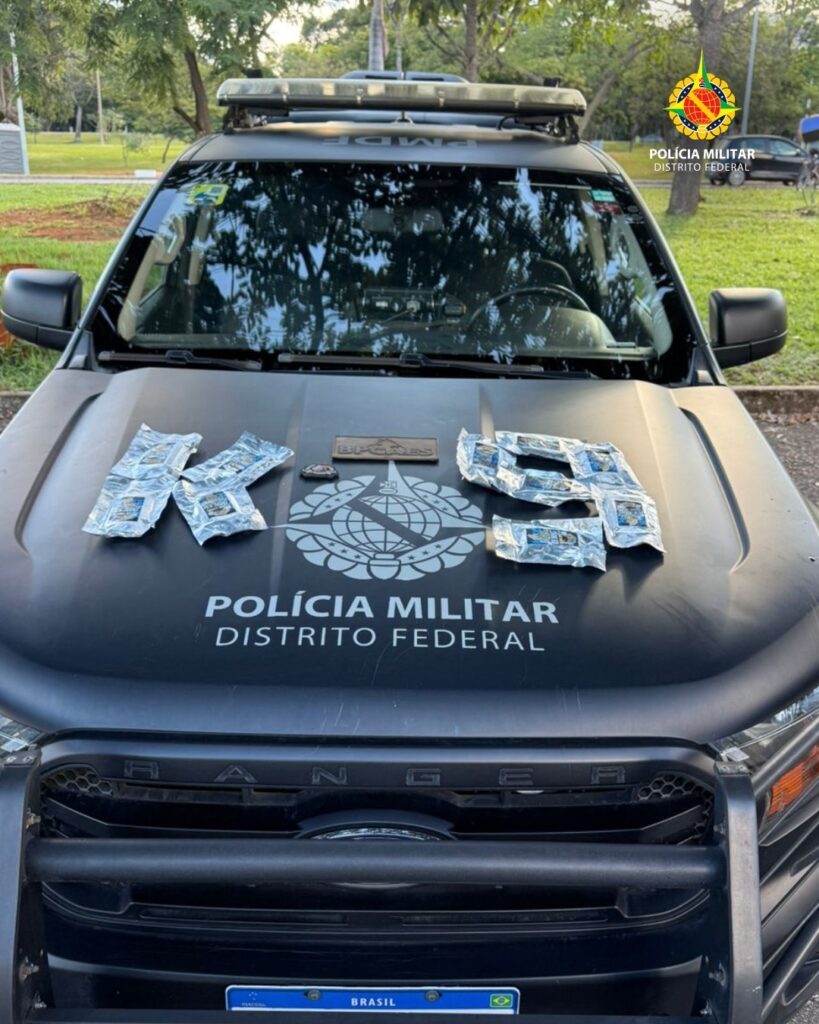 Cão da PMDF apreende droga de R$ 100 mil na rodoviária